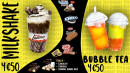 Menu French barclette - Les milkshakes