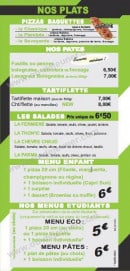 Menu XL Pizza bruay - Les pizzas baquettes, les pâtes, les tartiflettes...