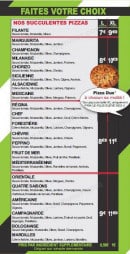 Menu XL Pizza bruay - Les pizzas