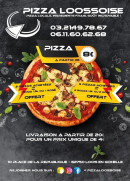 Menu Pizza loossoise - les pizzas et menu enfant, boissons