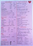 Menu Le Bar à Crustacés - Les bières, vins, ...