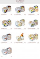 Menu Miyoki - Les californias