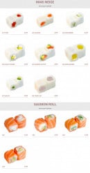 Menu Miyoki - Le maki neige et saumon roll