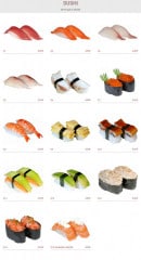 Menu Miyoki - Les sushis