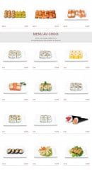 Menu Miyoki - Les menus suite