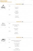 Carte et menu de Cap Nord à Wimereux — Les menus
