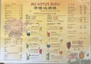 Carte et menu de Au Lotus Bleu à Noyelles Godault — Les buffets a volontés, apéros...