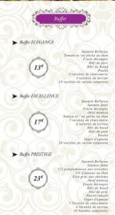 Menu Aurélien Traiteur - Le buffet