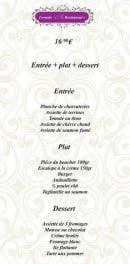 Menu Aurélien Traiteur - Le menu à 16.90€