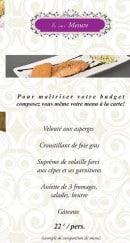 Menu Aurélien Traiteur - Le menu à composer 