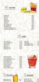 Menu Aurélien Traiteur - Les apéritifs, les softs ...