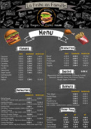 Carte et menu de La Frite en Famille à Vermelles — Les menus
