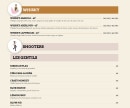 Menu Carmela - Les whisky et  shooters
