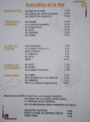 Menu Délices d'Asie - Les spécialités de la mer