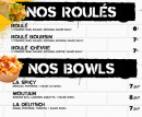 Menu Eat Boulevard - Les roulés et bowls