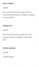 Menu Fracass - autres burgers