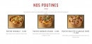 Menu L'Atelier de la Poutine - Les Poutines