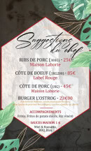 Menu L'ostrog - Les suggestions