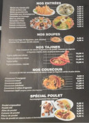 Menu Lamartine - Les entrées, les soupes, , les tajines,.....