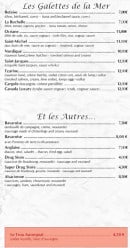 Menu Le 1513 - Les galettes de la mer, autre..