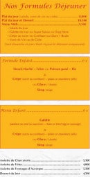 Menu Le 1513 - Les formules