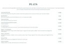 Menu Le 31 - Les plats