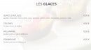 Menu Le Bœuf Café - Les glaces
