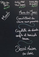 Menu Le Loft - Un exemple de l' ardoise du jour