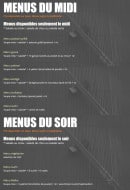 Menu Le Maïko - Les menus