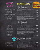 Menu Magic Burger - Burgers