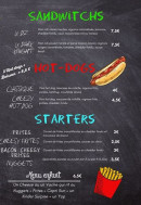 Menu Magic Burger - Sandwiches, hod-dogs et menu enfant