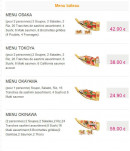 Menu Okinawa - Les menus bateaux