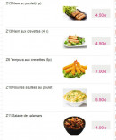 Menu Okinawa - Les entées suite