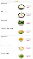 Menu Okinawa - Les entées