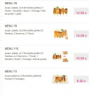Menu Okinawa - Les menus yakitori suite