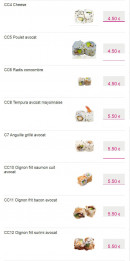 Menu Okinawa - Les californias page 3