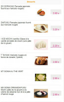 Menu Okinawa - Les desserts