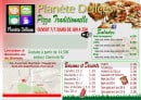 Menu Planete delices - Salades, desserts, boissons,....