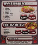 Menu Salé Sucré - Les assiettes, couscous et sauces