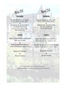 Menu Hôtel Régina - Les menus