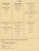 Menu Hôtel-restaurant du Ripailleur - Les menus
