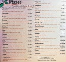 Menu Pizzeria du Désert - Les menus 
