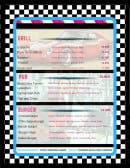 Menu Blue Grill - Les grillades, pub et burgers