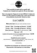Menu L'Entre Bouches - La carte déjeuner