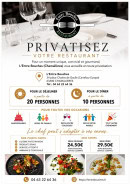 Carte et menu de L'Entre Bouches à Chamalieres — PRIVATISATION du RESTAURANT