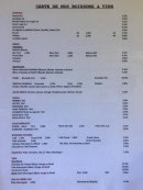 Carte et menu de Auberge des Pélerins à Besse et Saint Anastaise — Les boissons et vins