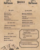 Menu HoFlocon - Le brunch