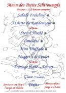 Menu Le Clos - Le menu enfant