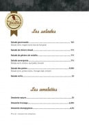 Menu Les Pistes Brasserie - Les salades et les omelettes
