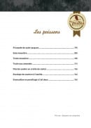 Menu Les Pistes Brasserie - Les poissons